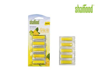 黄色いレモン家の洗剤 5 が除去したり/小さい真空の芳香剤は置きます